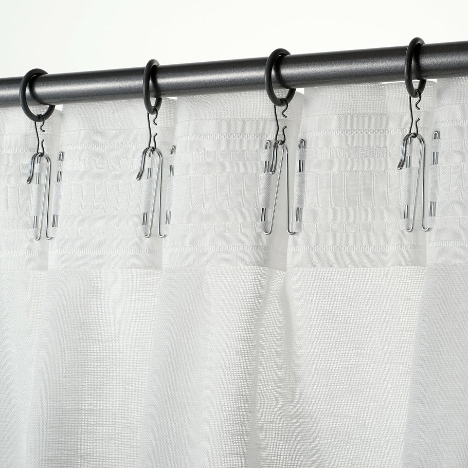 Гардины, 2 шт., белый145x300 см