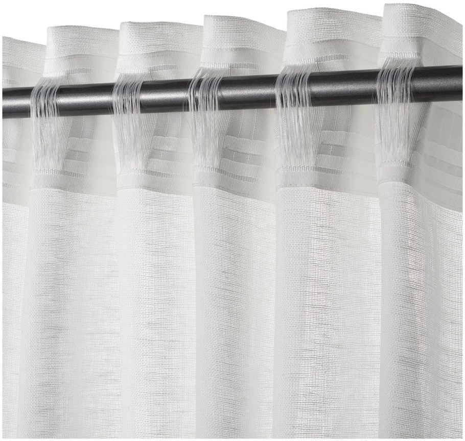 Гардины, 2 шт., белый145x300 см