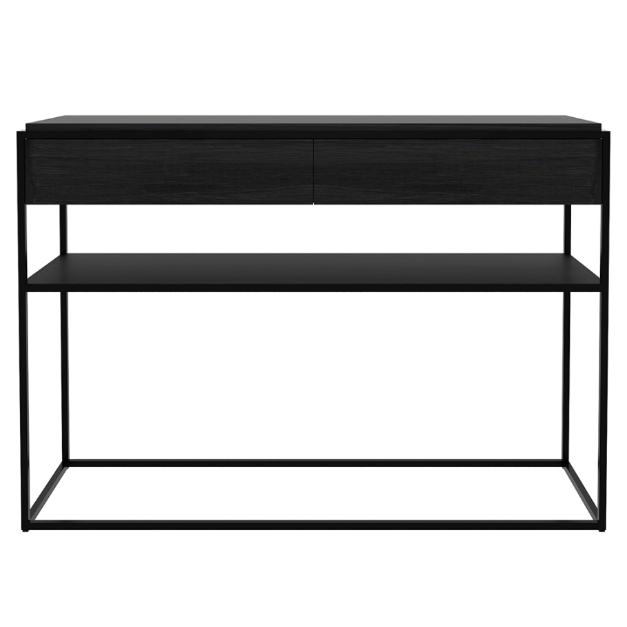 Консоль tori, черная/дуб