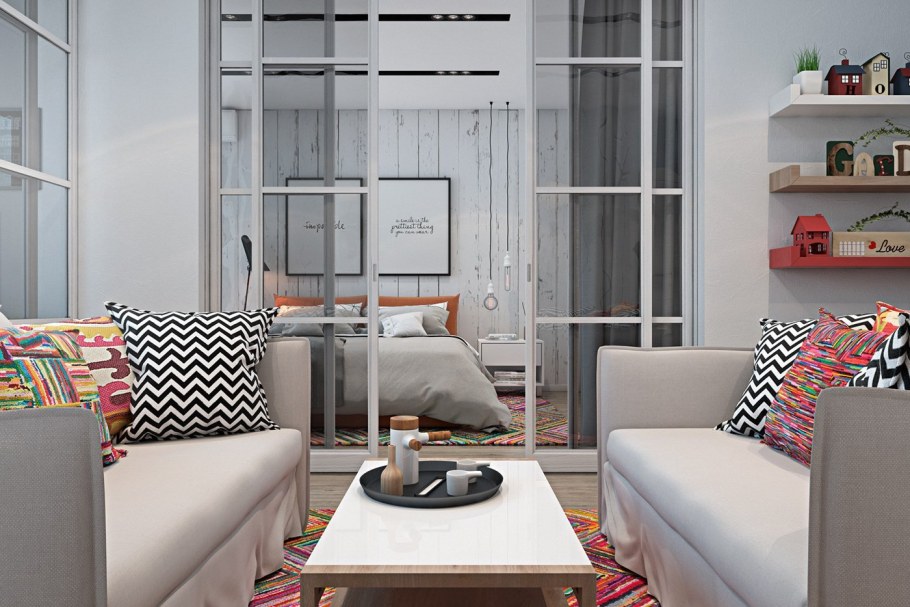 Спальня гостиная икеа