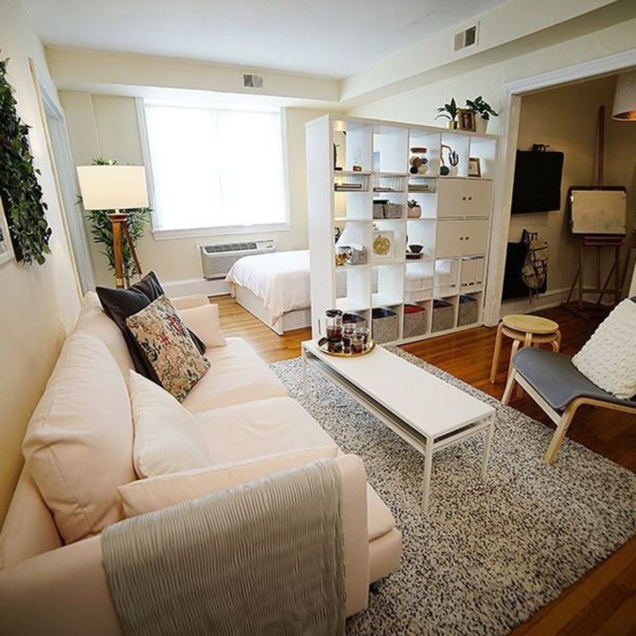 Спальня-гостиная икеа в интерьере