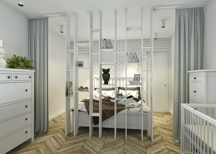 Спальня в скандинавском стиле икеа