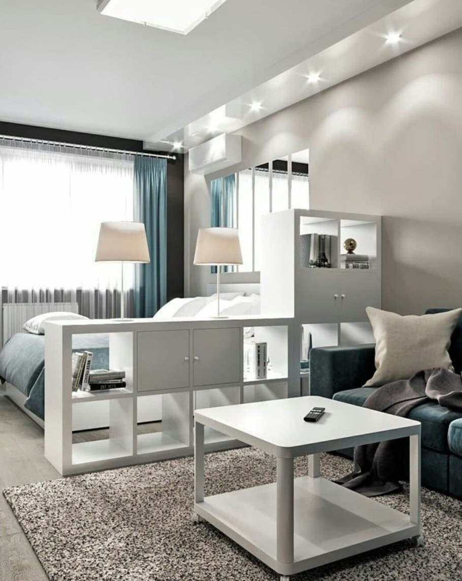 Гостиная-спальня 18м2 икеа