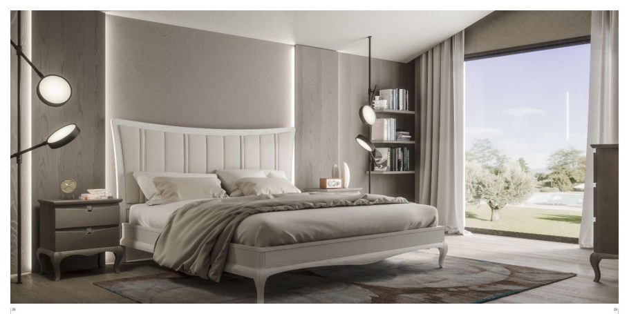 Кровать темный пепел