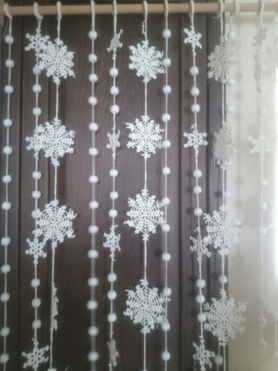 Занавески из снежинок