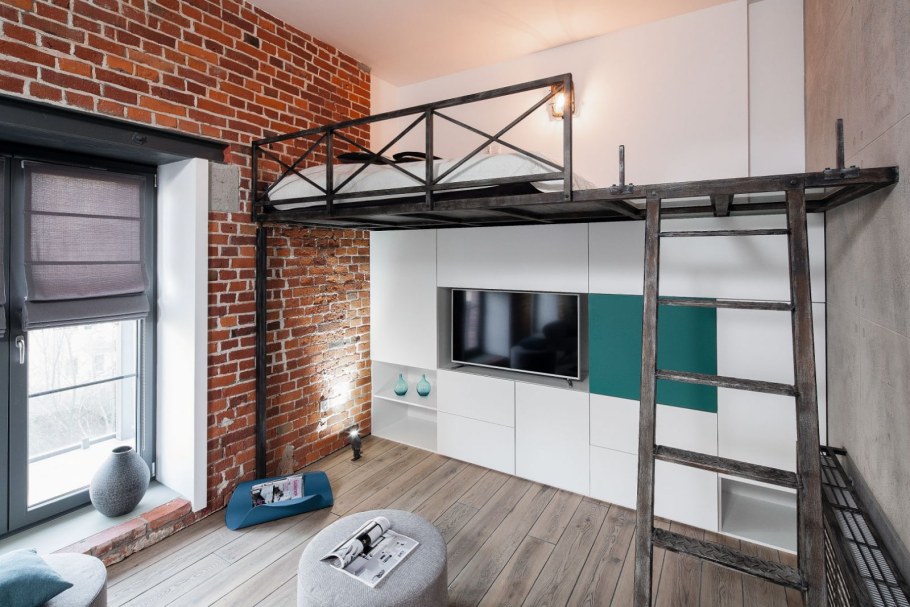 Антресольный этаж в стиле лофт