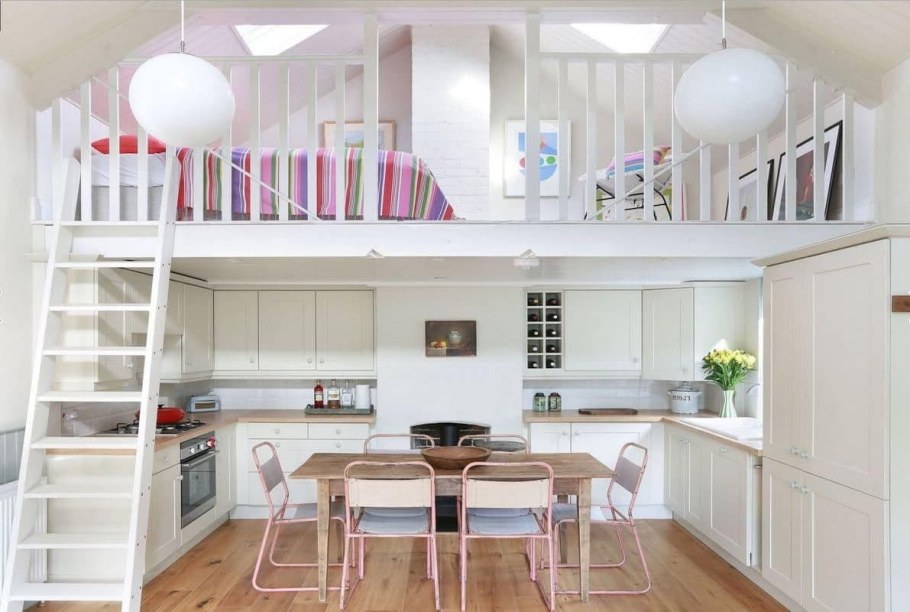 Антресольный второй ярус кровать чердак