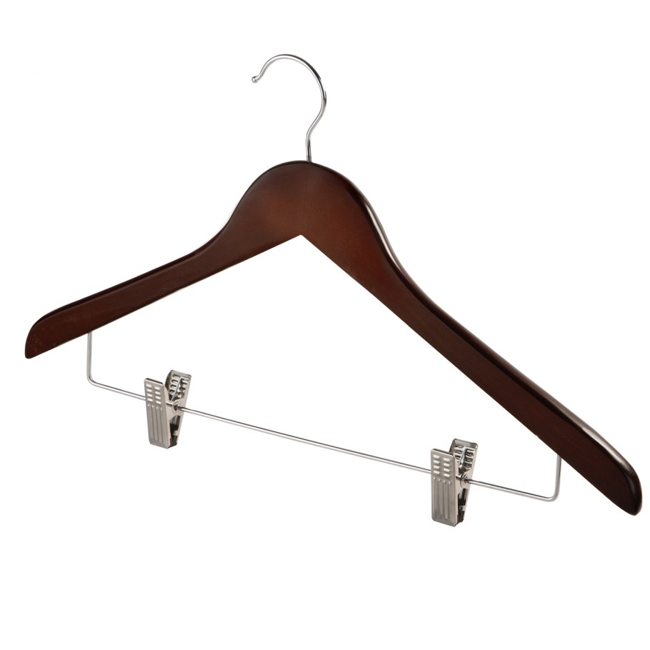 Вешалка Valiant деревянная для брюк с зажимами br22513