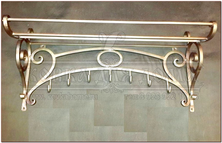 Вешалка настенная кованая