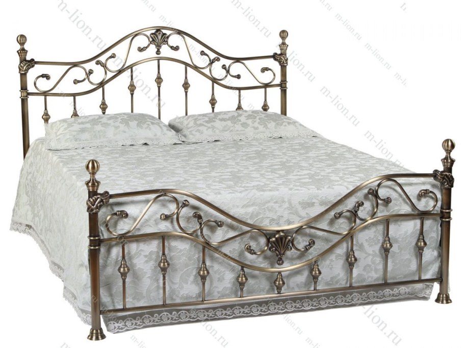 Кровать TETCHAIR Victoria 160x200, цвет античная медь