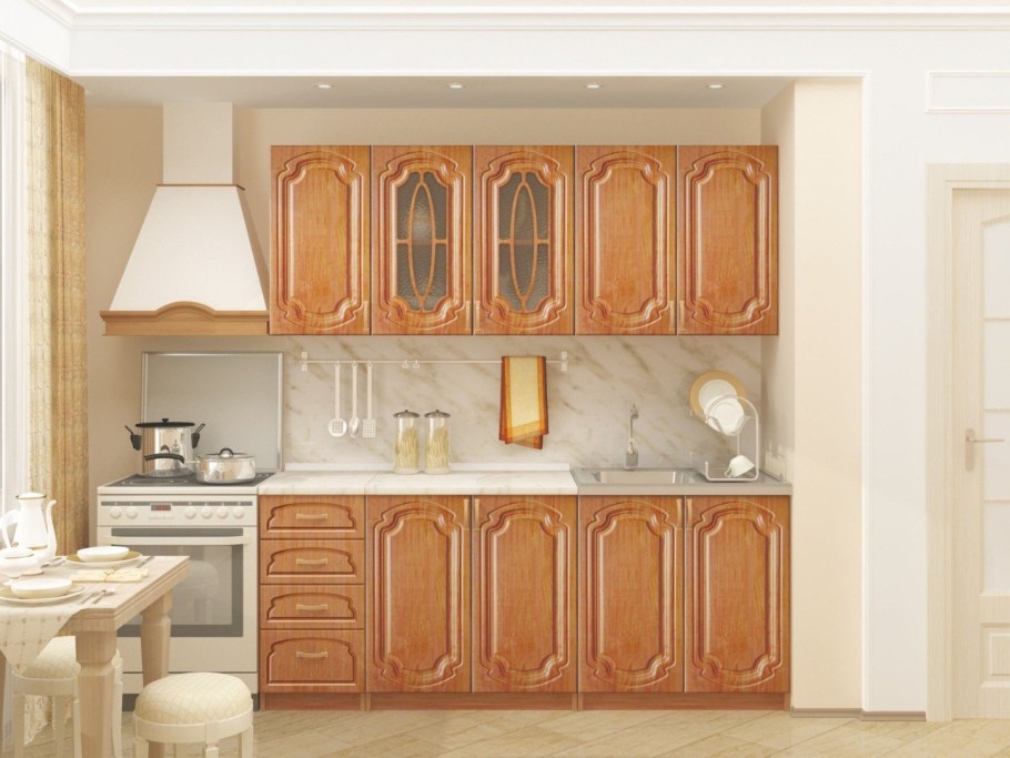 Кухня миф Лиза-2 МДФ 160 ольха