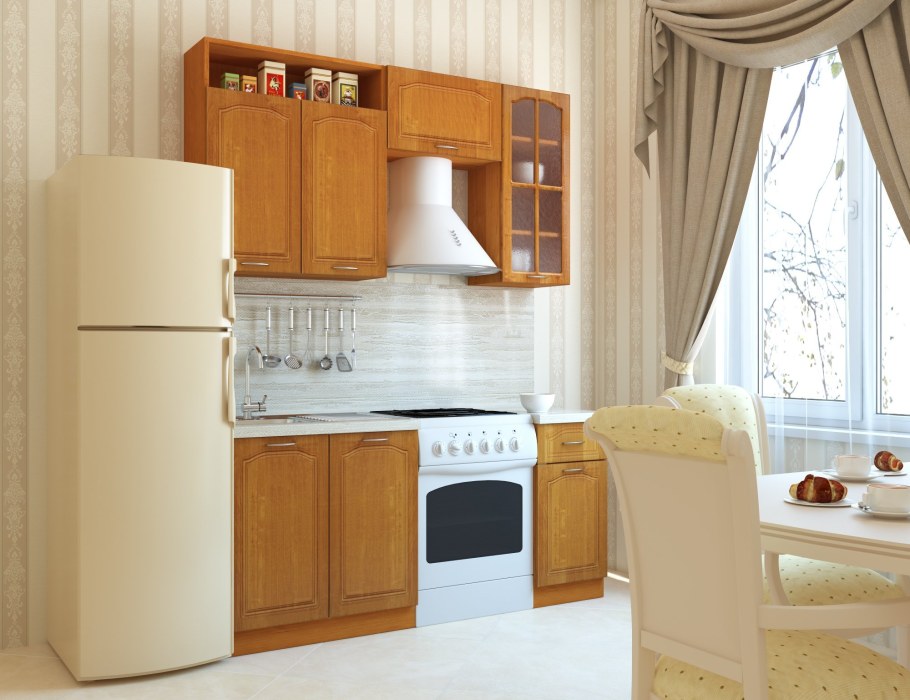 Кухонный гарнитур ольха