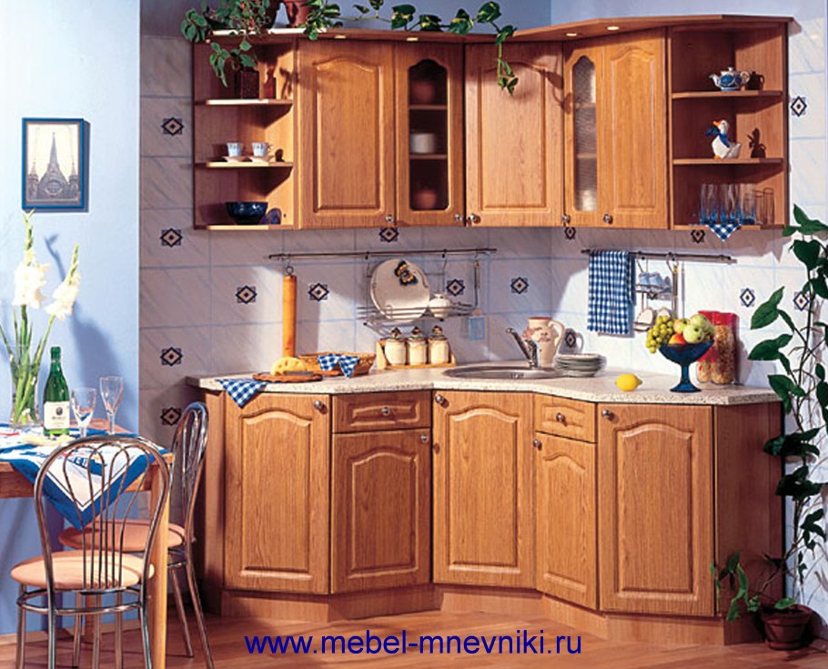 Кухонный гарнитур цвет ольха