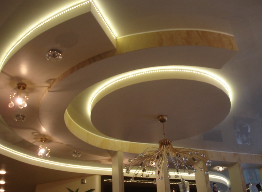 Потолки из гипсокартона