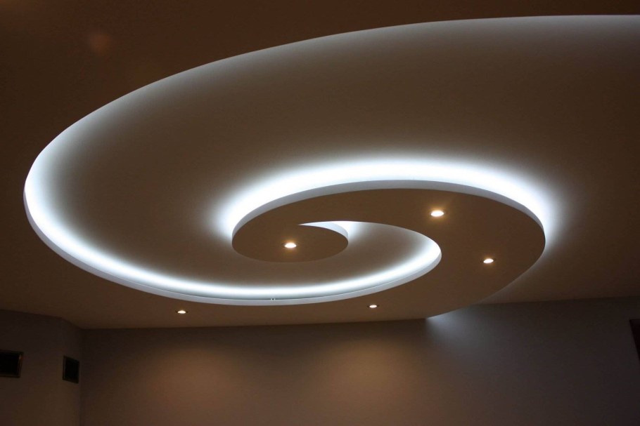 Натяжной потолок с подсветкой