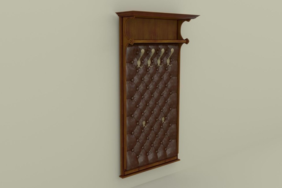 Стеновая панель для прихожей с крючками