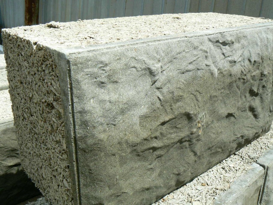 Облицованный арболитовый блок