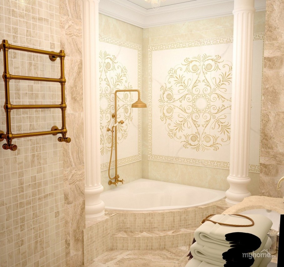 Ванная в греческом стиле