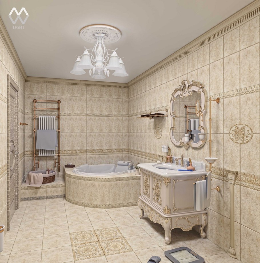 Ванна в греко римском стиле