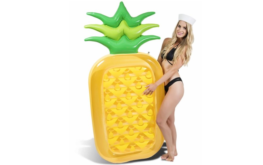Надувной матрас-круг ананас