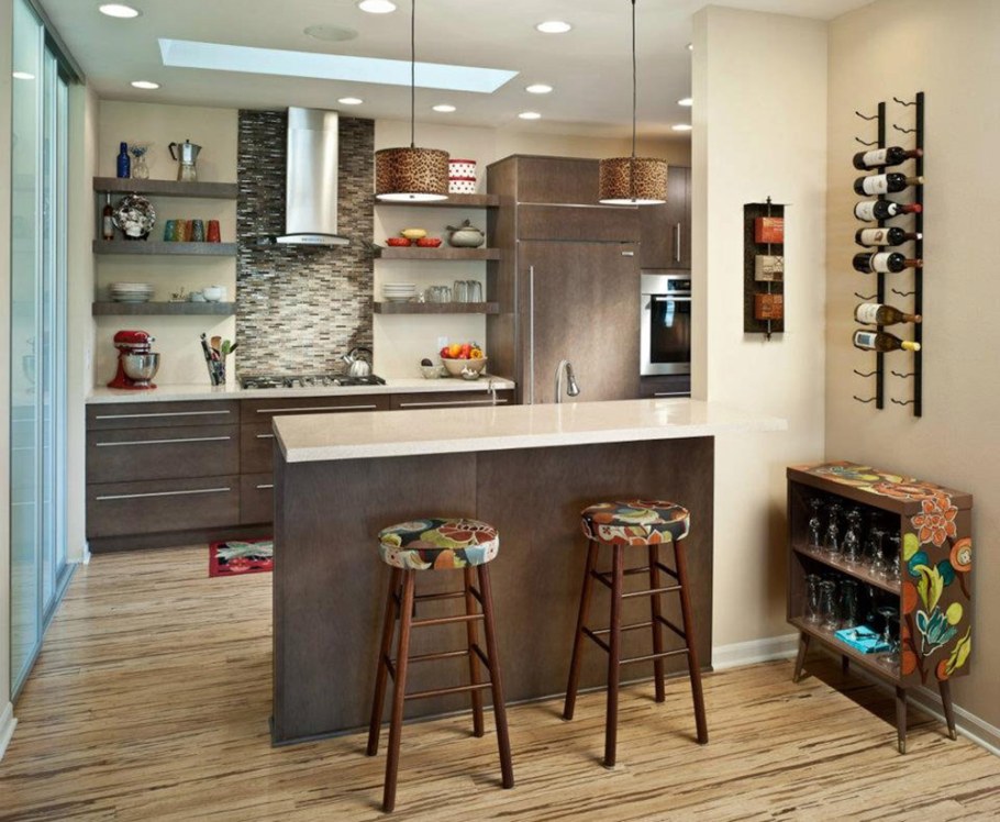 Интерьер кухни в стиле Фьюжн