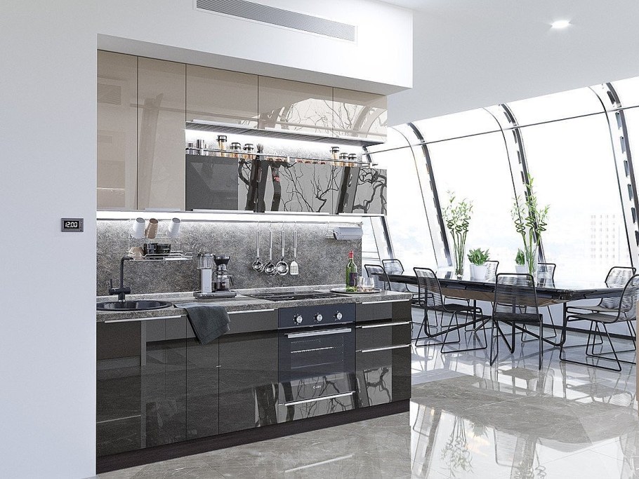 Кухня Виват Фьюжн антрацит