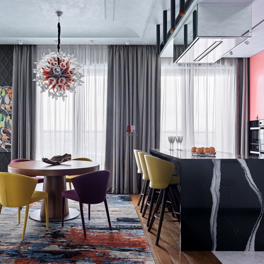 Интерьер кухни в стиле Фьюжн