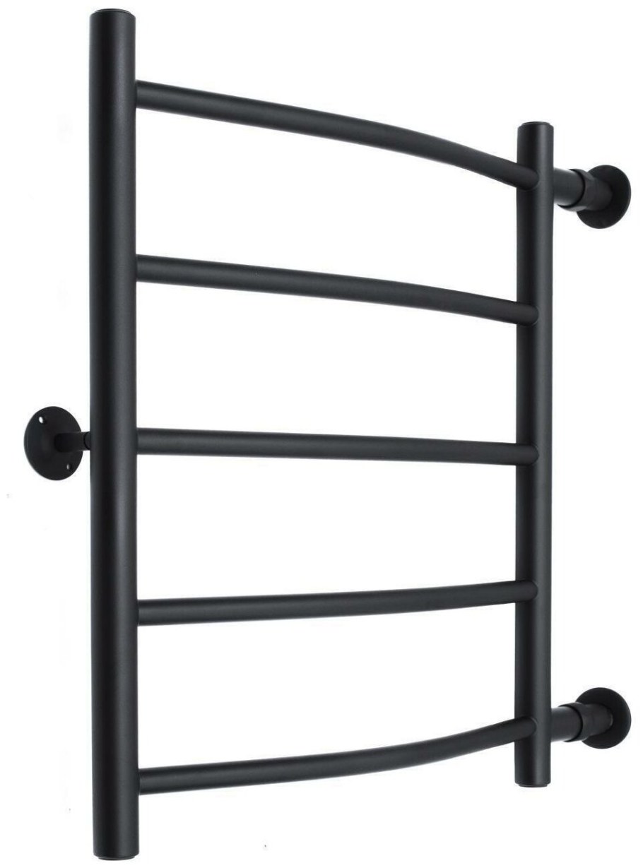 Водяной полотенцесушитель «q», полимерное - черный матовый, q (1" - 1/2) 80/50