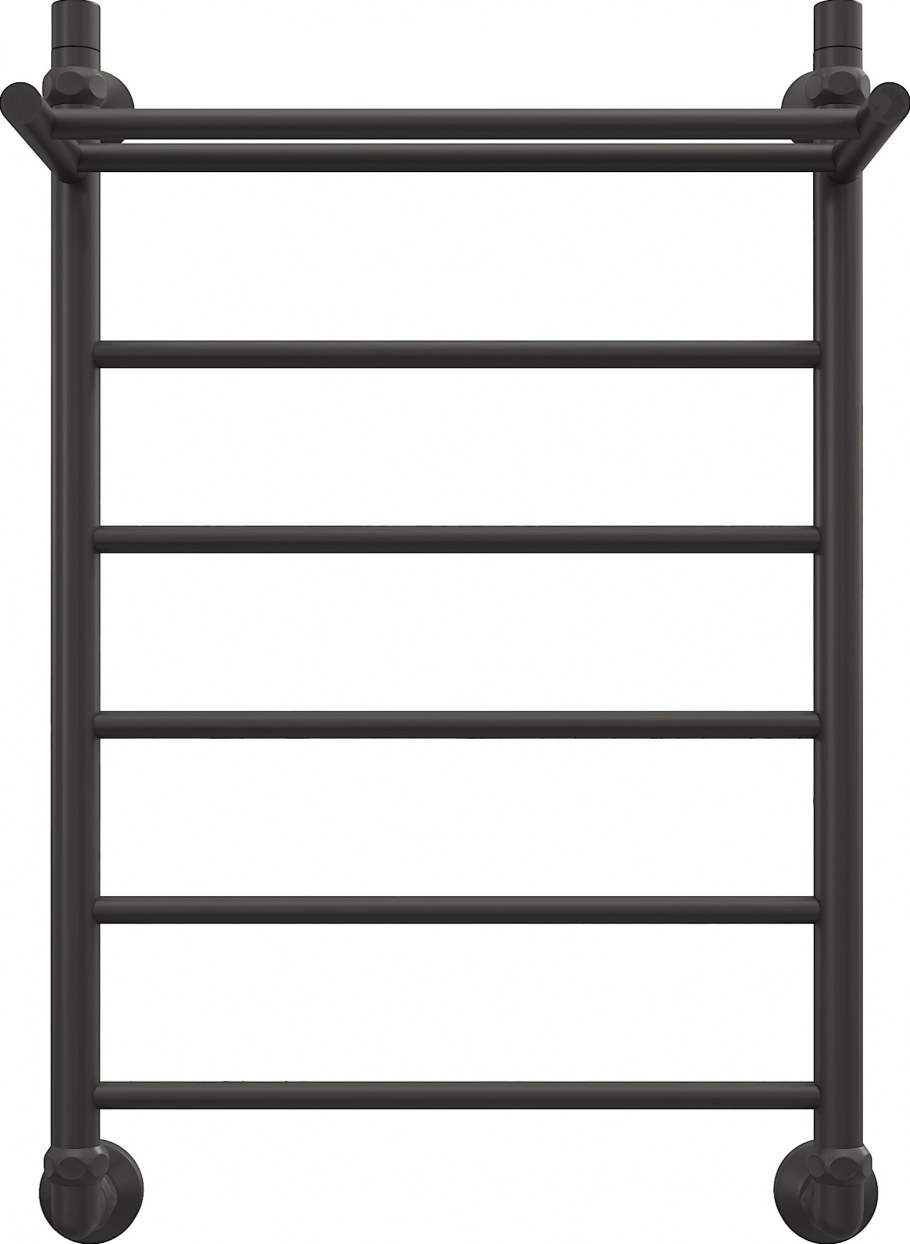 Полотенцесушитель водяной черный матовый 80х50 ewrika