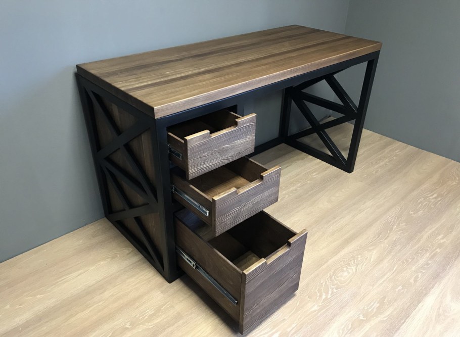 Стеллаж «Лозанна 2» из массива дуба