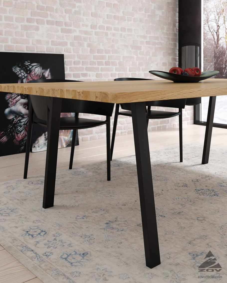 Стол лофт из слэба