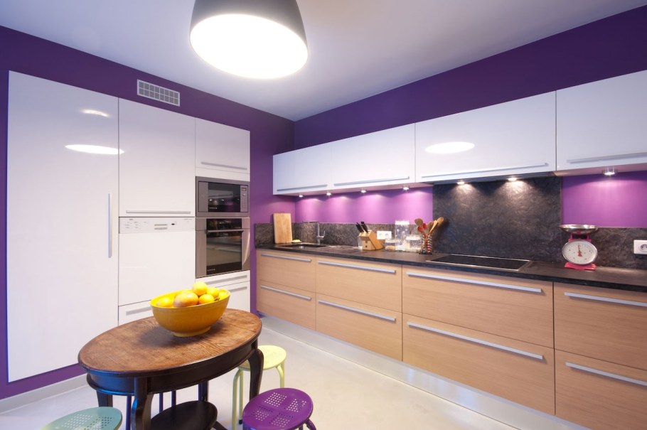 Фиолетовая кухня