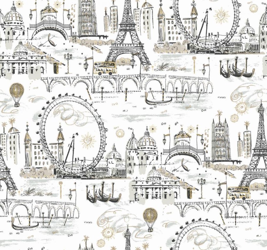 Настенные обои с изображением города