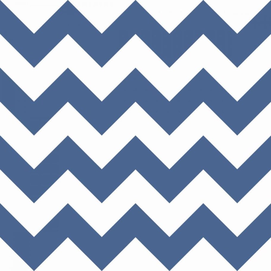 Принт зигзаг сине белая