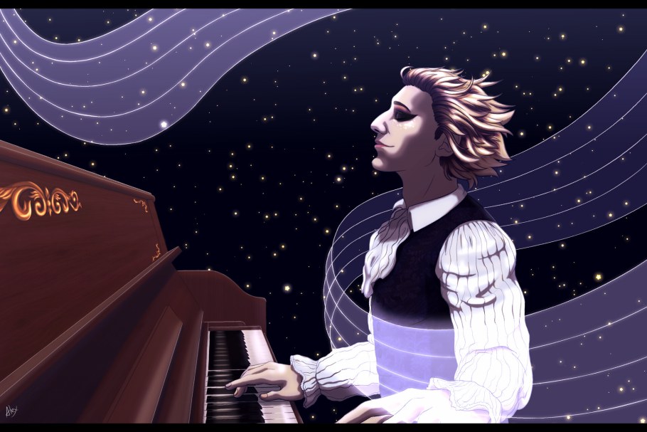 Моцарт арт черный белый