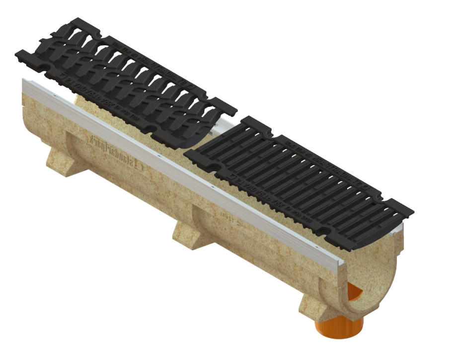 Лоток водоотводной 200 dn200 STEELOT