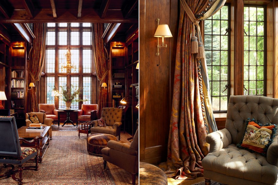 Интерьер окон в английском стиле