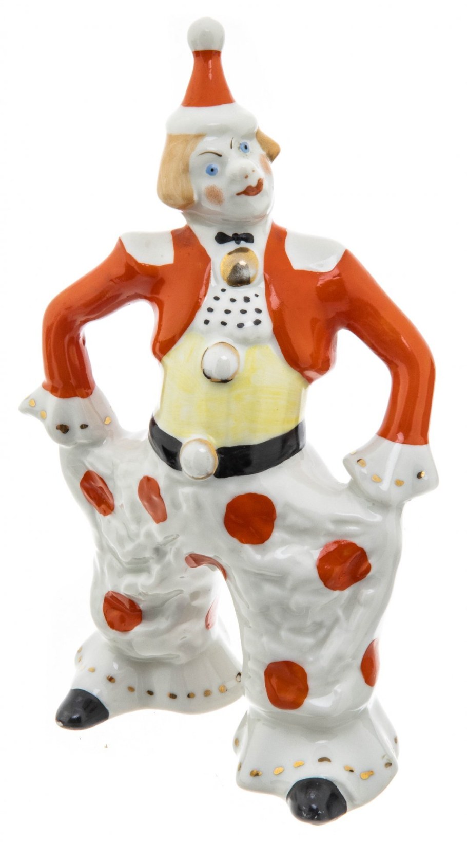 Фарфоровая статуэтка клоун Вербилки