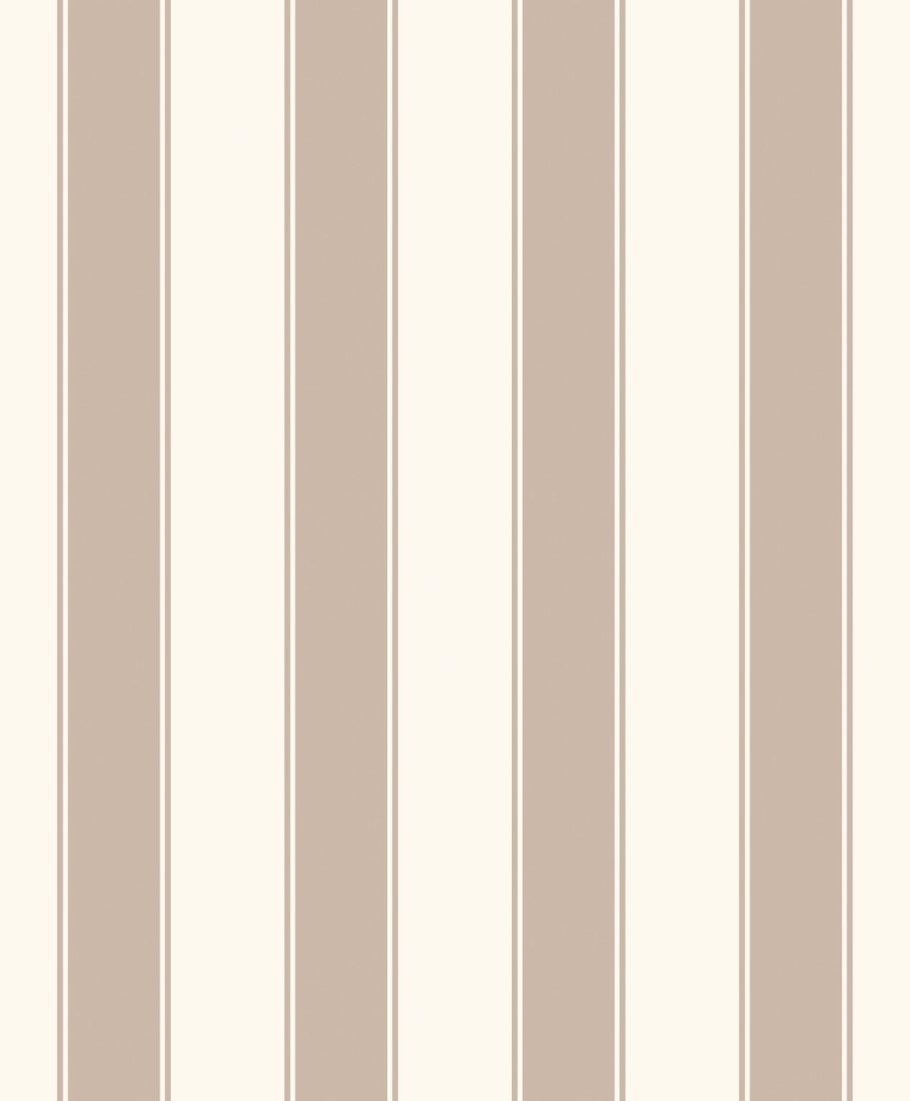 Обои в полоску коричнево белые