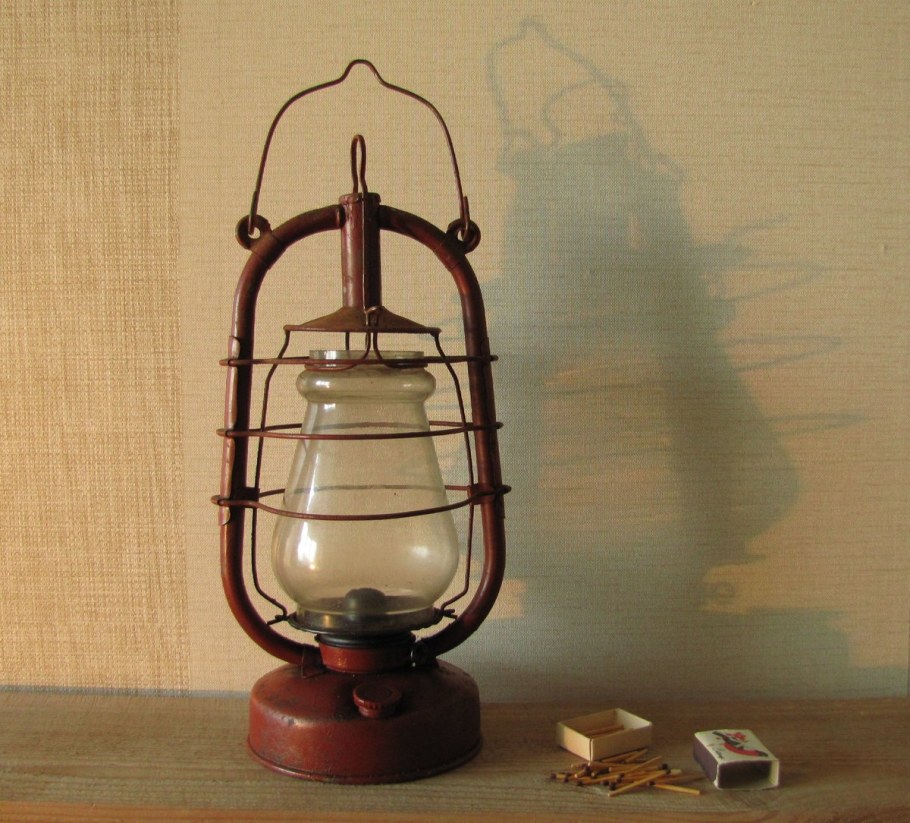 Фонарь лампа летучая мышь большая 28см керосинов