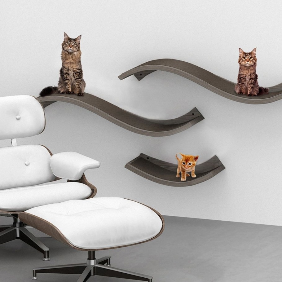 Полка настенная для кошек