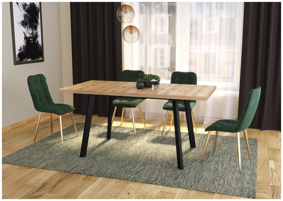 Стол Доминик круглый дуб Наварра