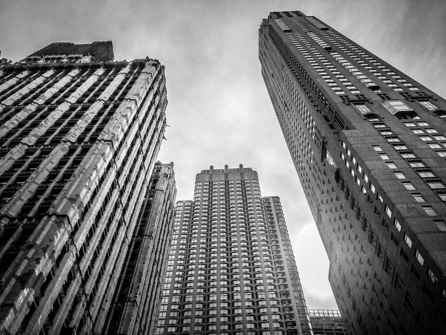 Серые высотки