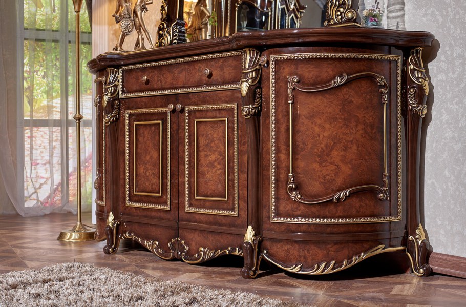 Фасад 7023 с патиной серебро по фрезе