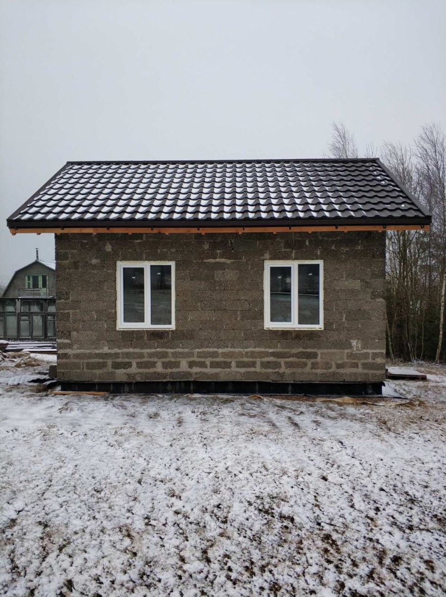 Маленький дом из арболита