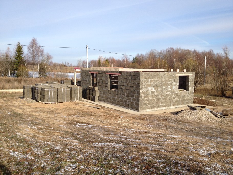 Дом из арболитовых панелей