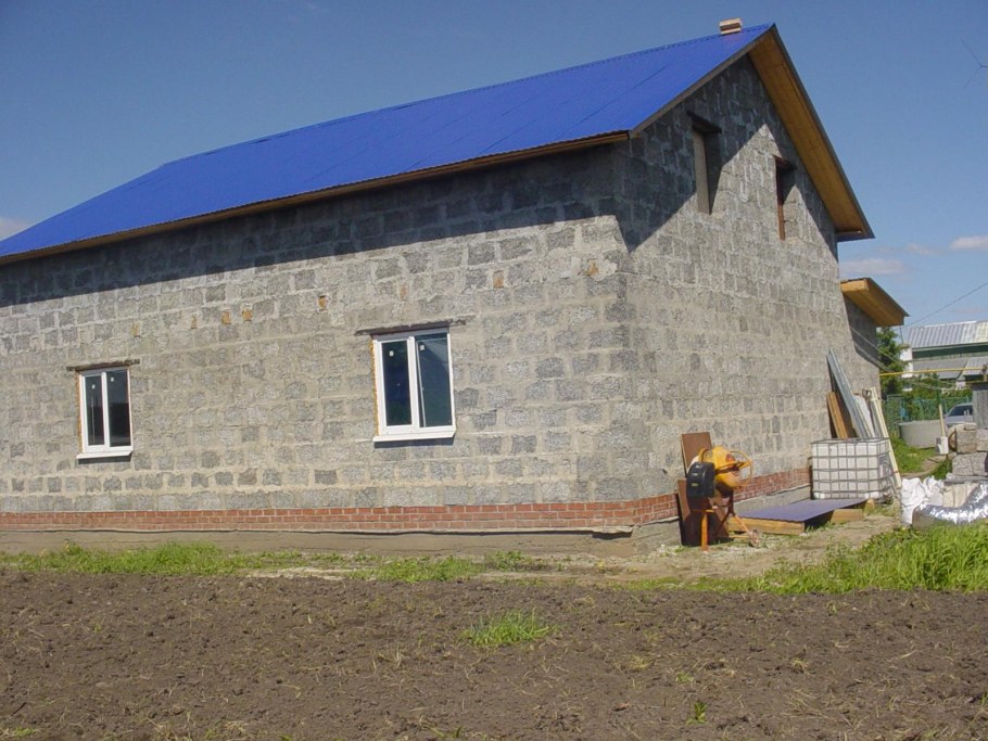 Дачный дом из арболита