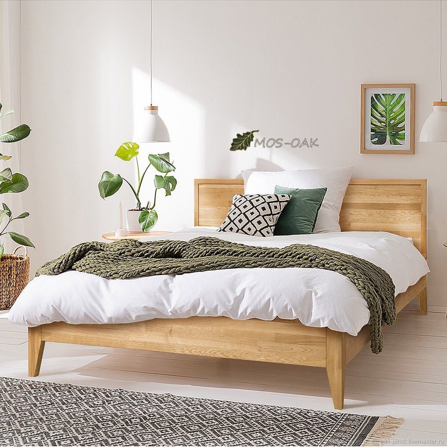Кровать из дуба Сканди