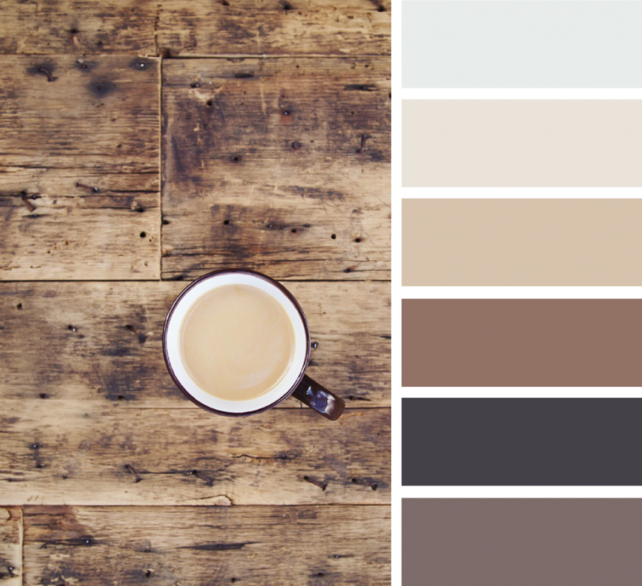 Бежево коричневая палитра