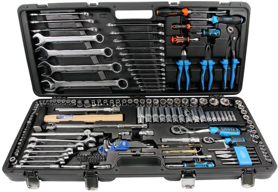 Licota alk-8023f набор инструмента 1/4" и 1/2" 6 гр. 167